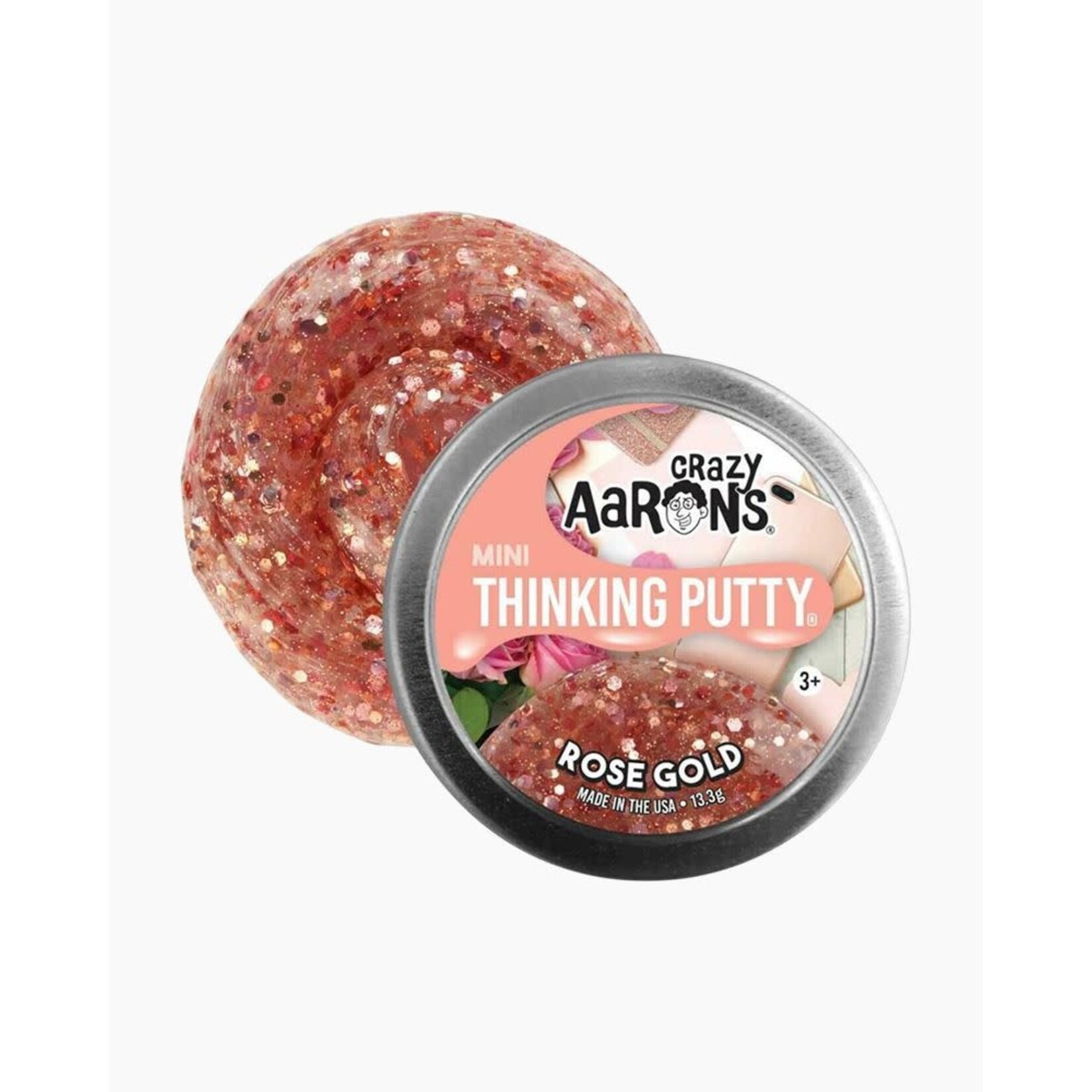 Crazy Aaron's Thinking Putty Mini Rose Gold Thinking Putty
