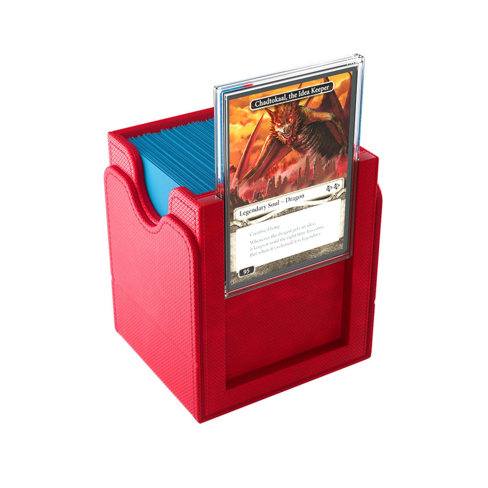 Gamegenic Squire 100+ XL Convertable Commander Deck Box Red