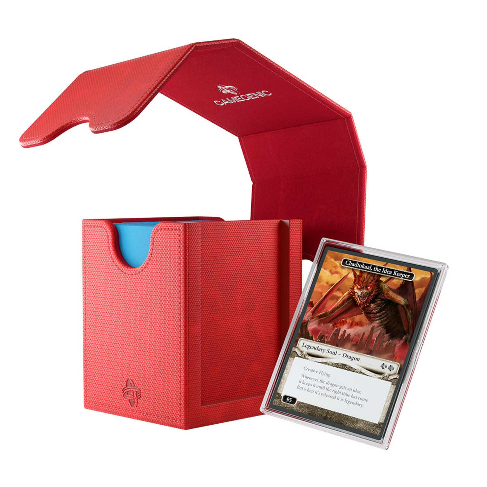 Gamegenic Squire 100+ XL Convertable Commander Deck Box Red