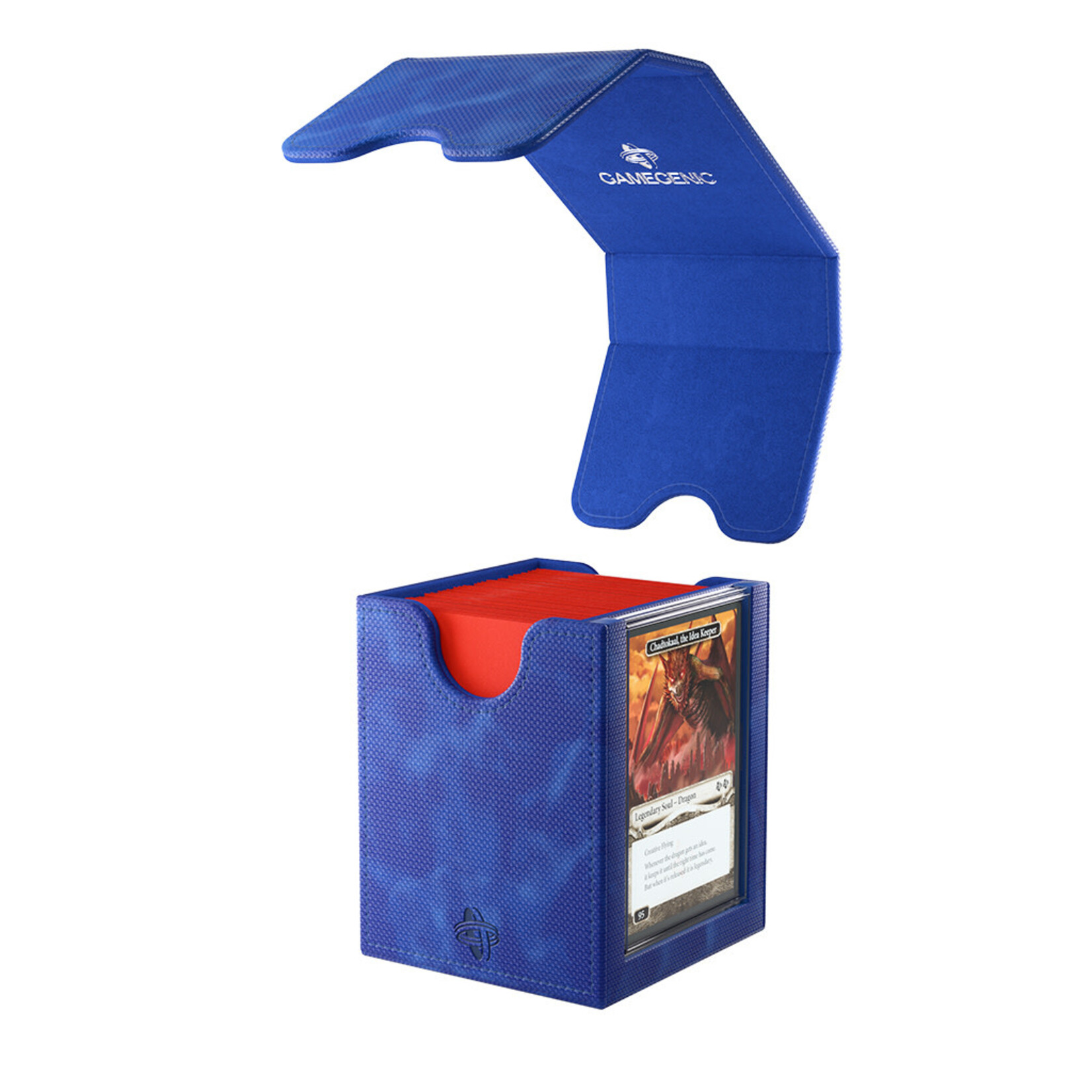 Gamegenic Squire 100+ XL Convertable Commander Deck Box Blue
