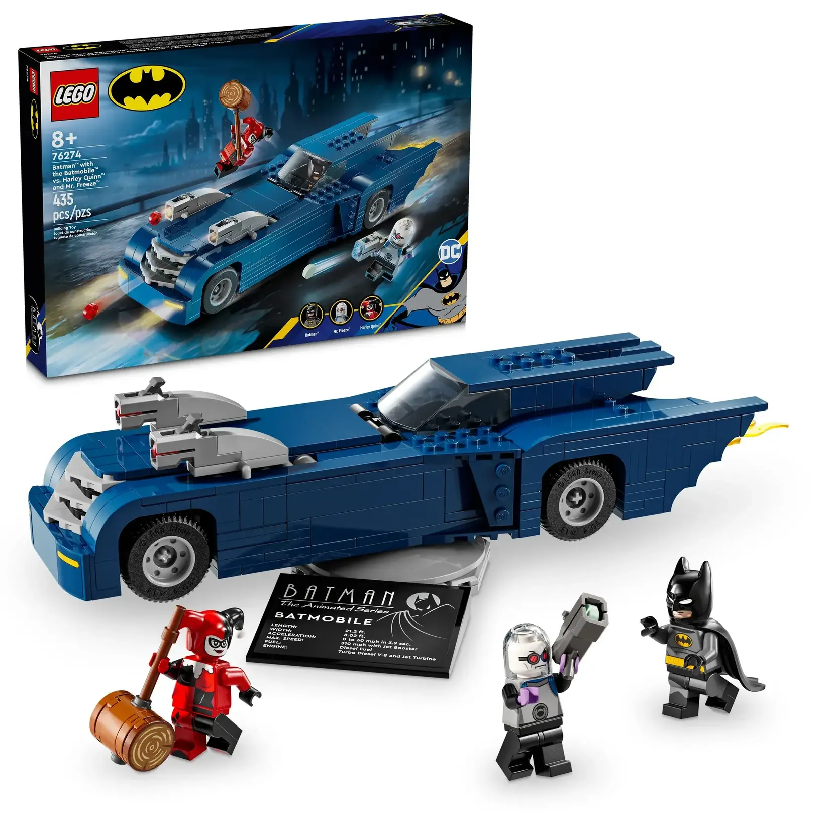 LEGO 76274 LEGO® DC Batman™ Batman with the Batmobile™ vs. Harley Quinn™ & Mr. Freeze™