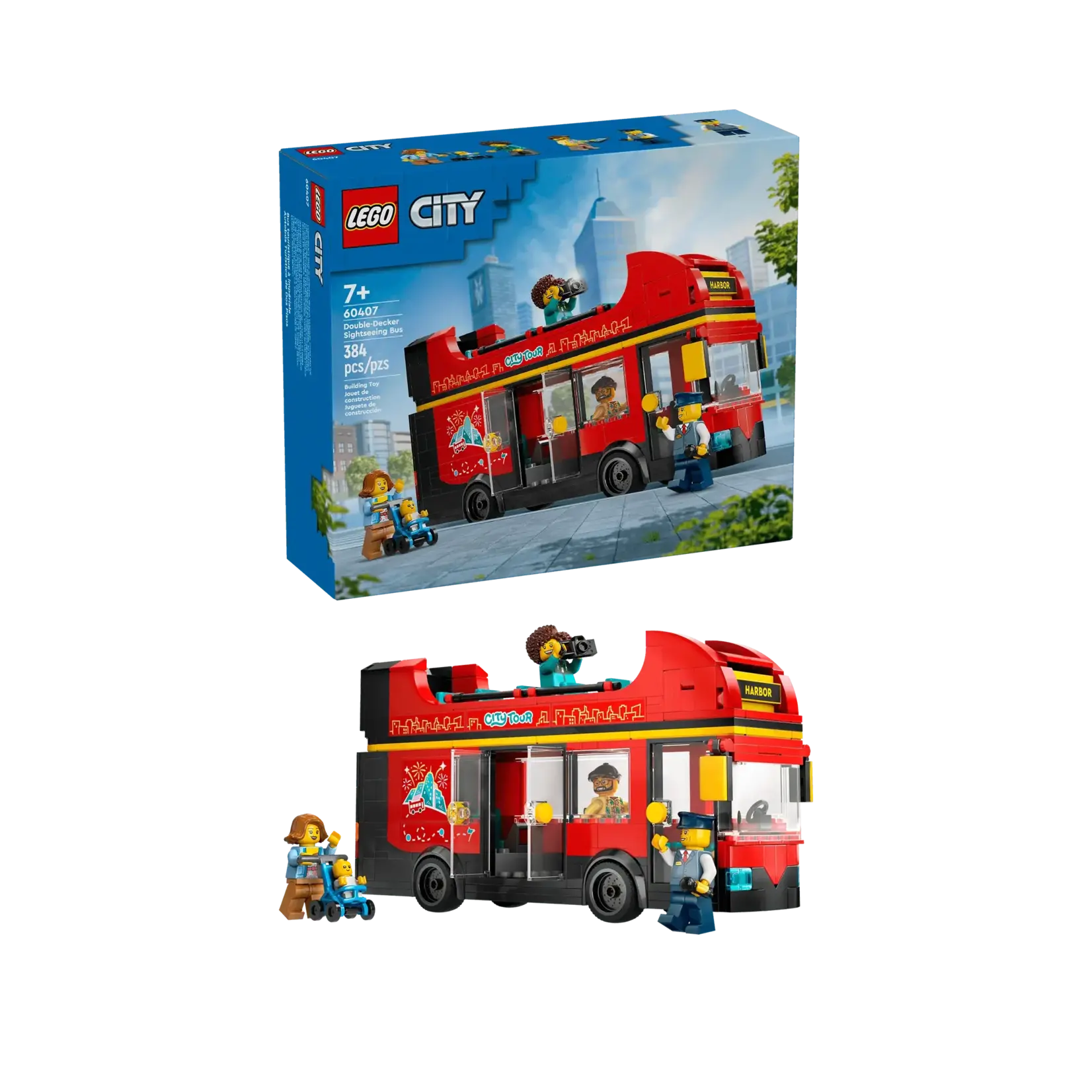LEGO 60407 LEGO® City Red Double-Decker Sightseeing Bus