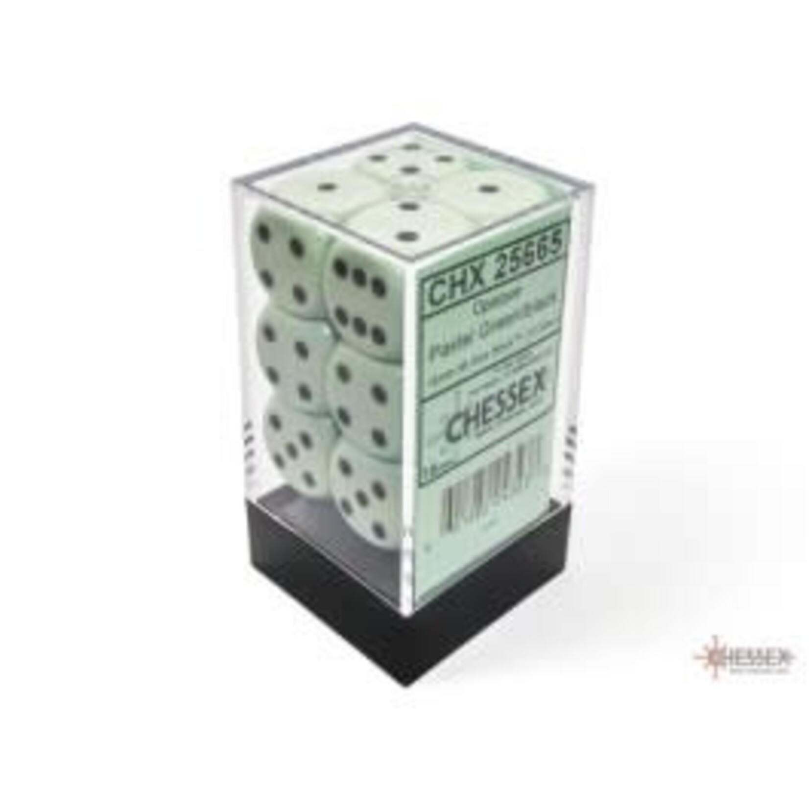 Pastel Green/Black 16mm D6 Block (12)