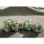Mega-Hedral Green Marble Dice Set 20mm