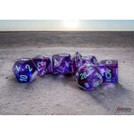 Mega-Hedral Nebula Nocturnal/Turq Dice Set 20mm