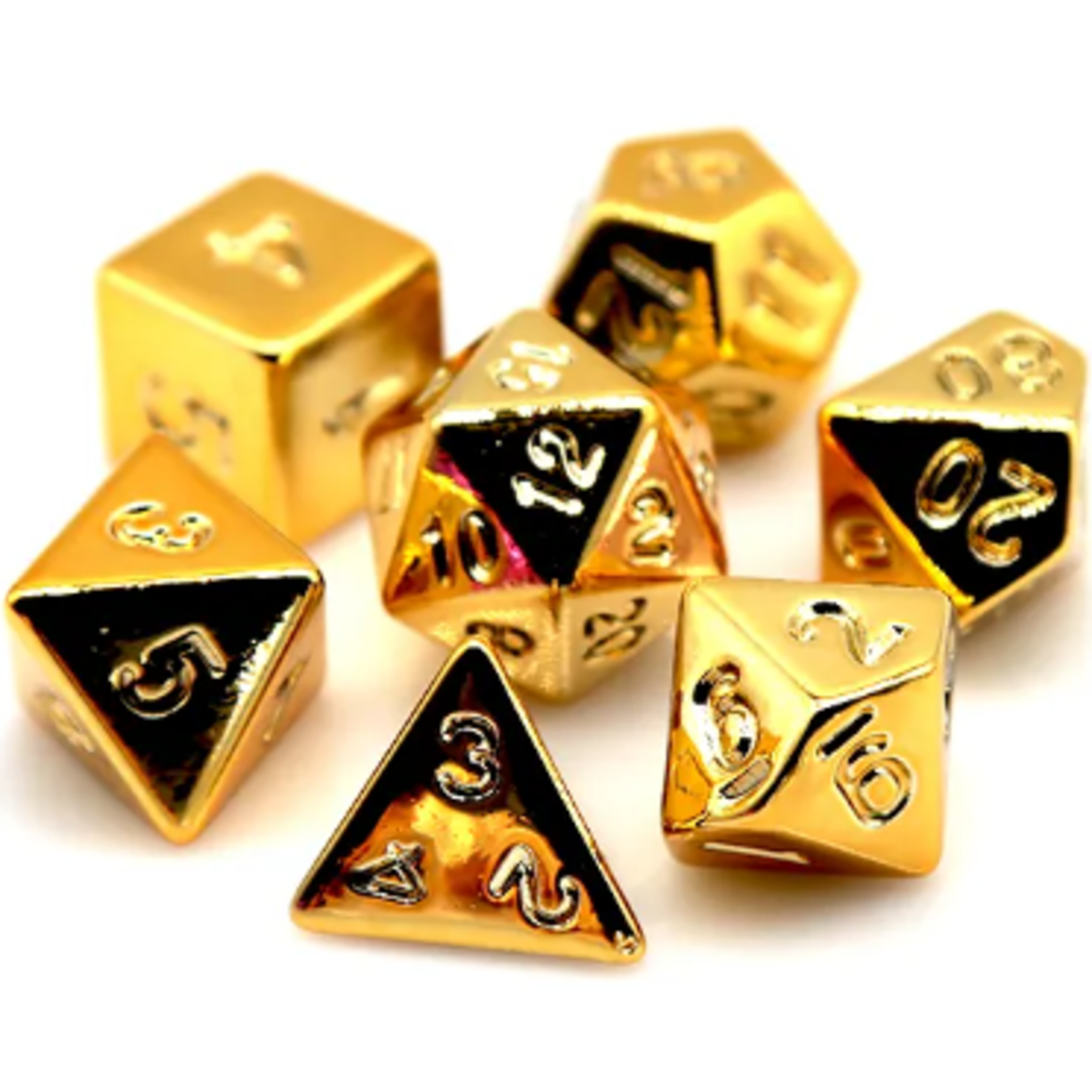 Goblin Dice Electroplated Gold Dice Set
