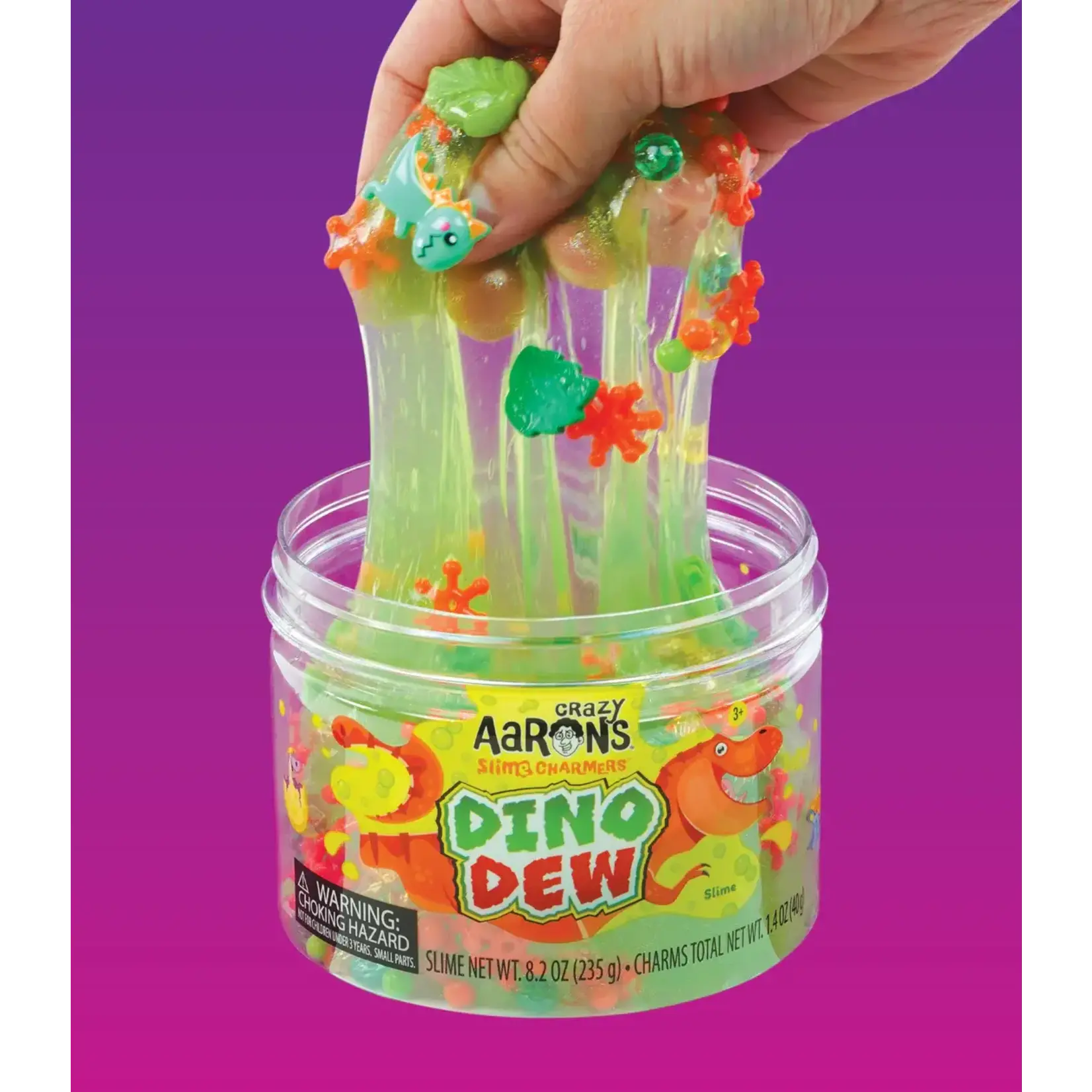 Crazy Aaron's Thinking Putty Dino Dew Slime Charmers