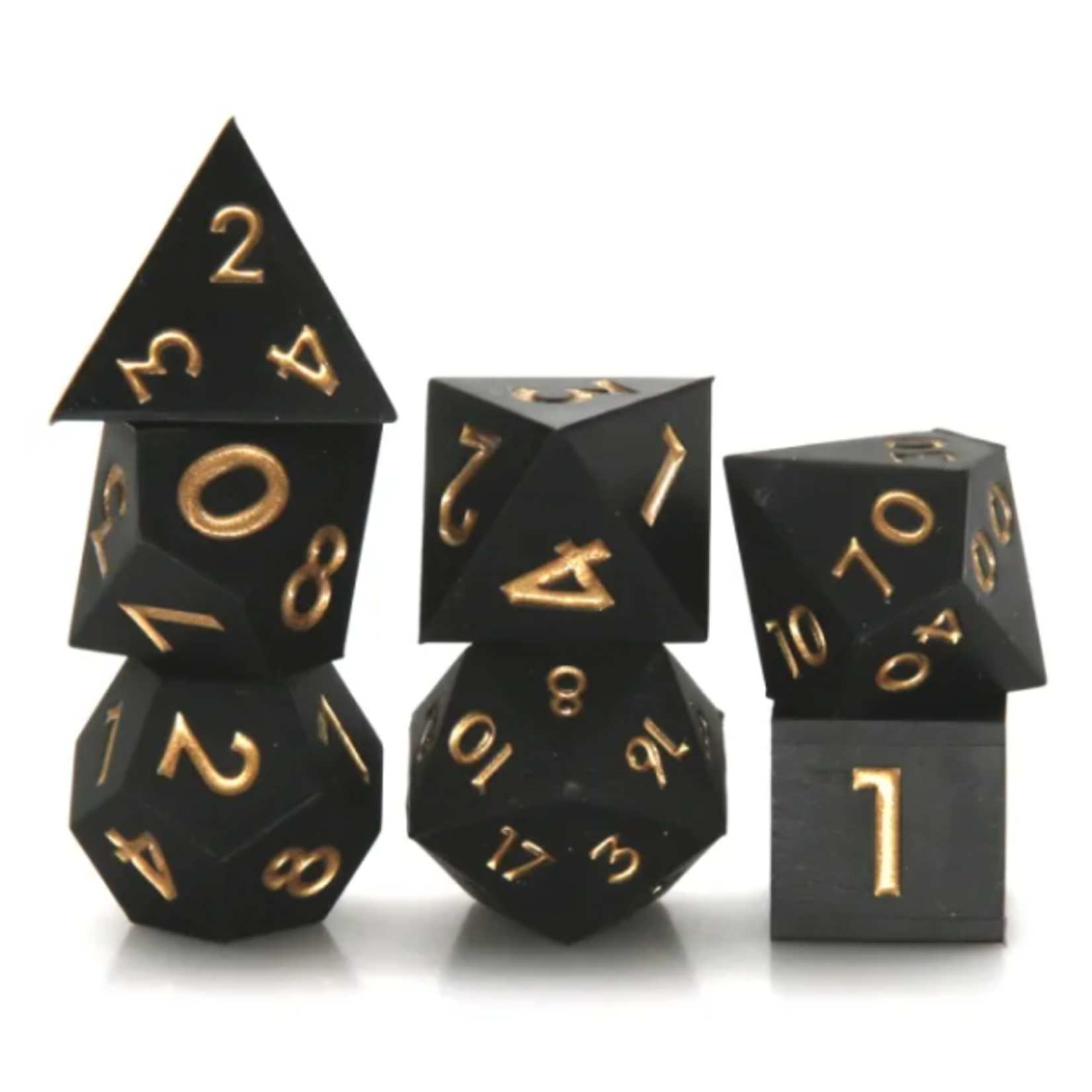Goblin Dice Black & Gold Silicone Dice Set