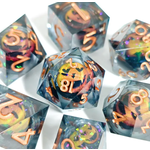 Goblin Dice Sharp Edge Pumpkin Dice Set