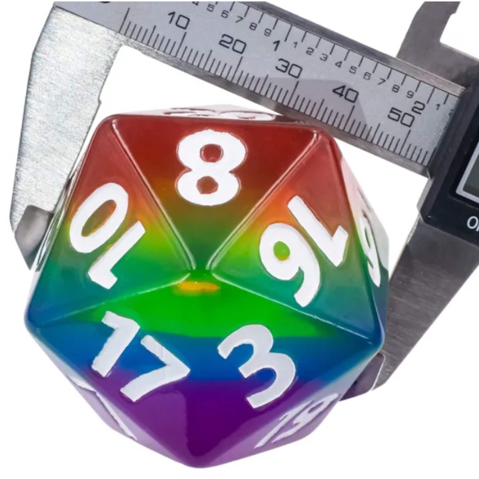 Goblin Dice Rainbow 55mm Mega D20