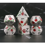 Goblin Dice Red Rose Metal Dice Set