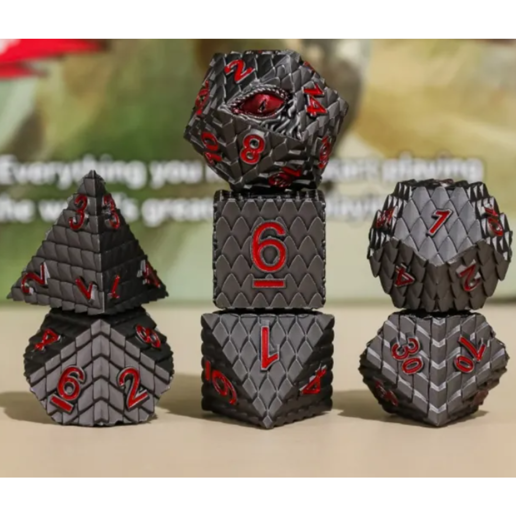 Goblin Dice Dragon's Eye Metal Dice Set