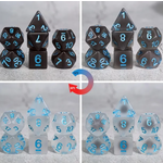 Goblin Dice Black Ice Heat Reactive Dice Set
