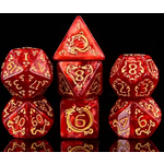 Goblin Dice Carnelian Dragon Dice Set