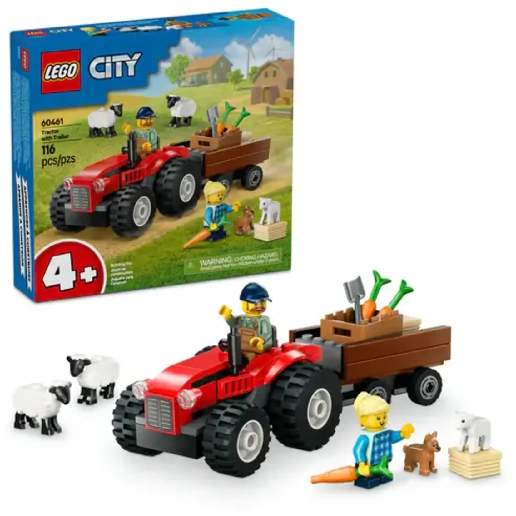 LEGO 60461 LEGO® City Red Farm Tractor with Trailer & Sheep