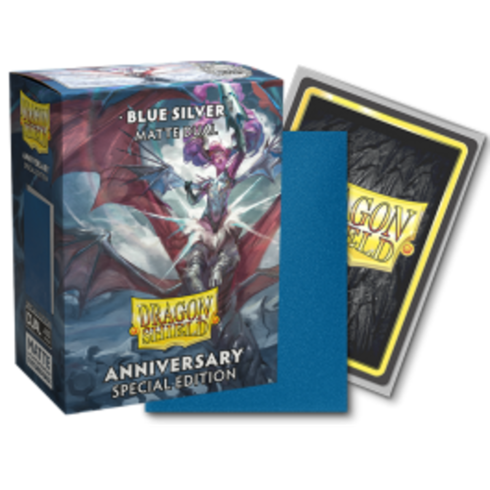 Dragon Shield Dragon Shield 100 Matte Dual 25th Anniversary Blue/Silver