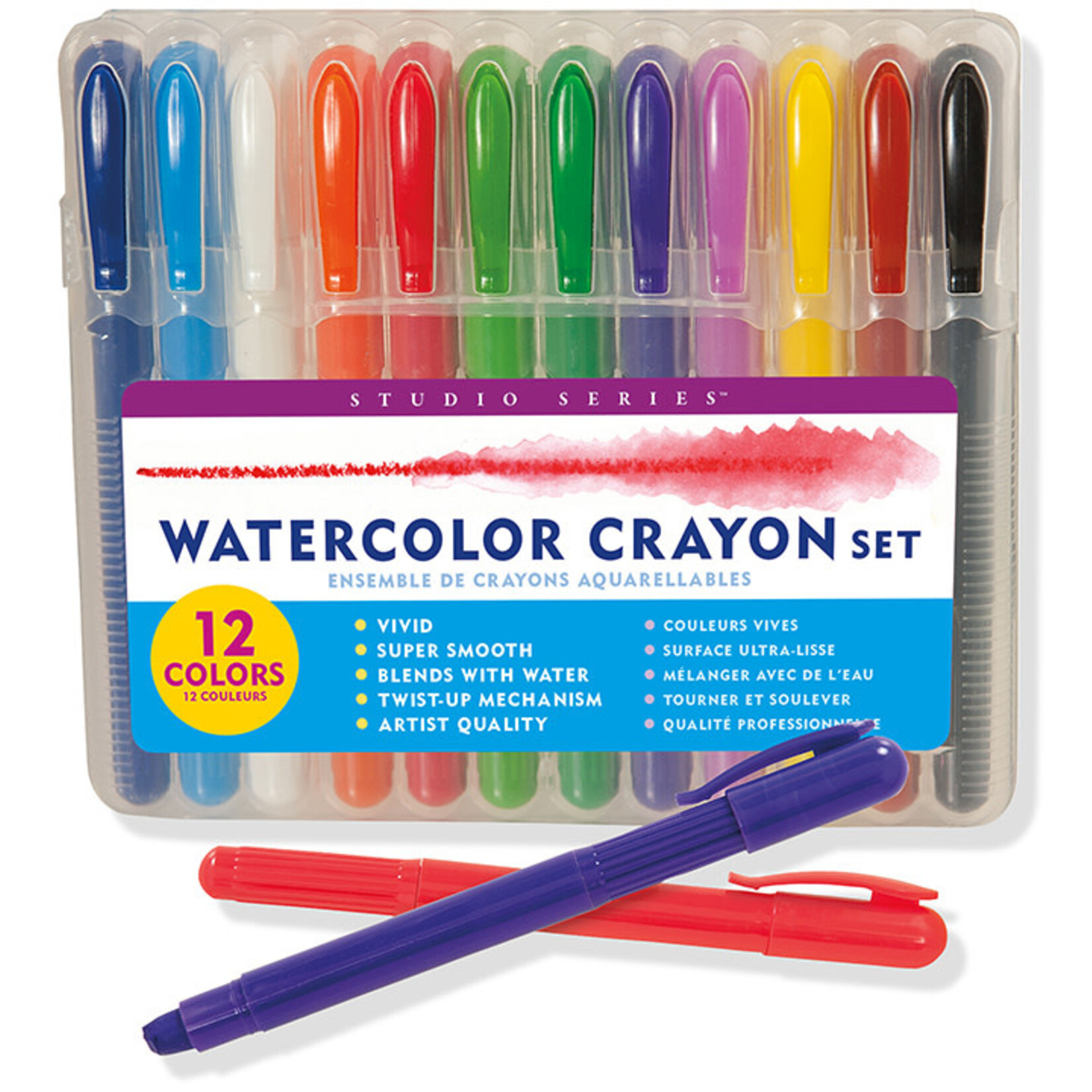 Peter Pauper Press Studio Series Watercolor Crayon Set (12)