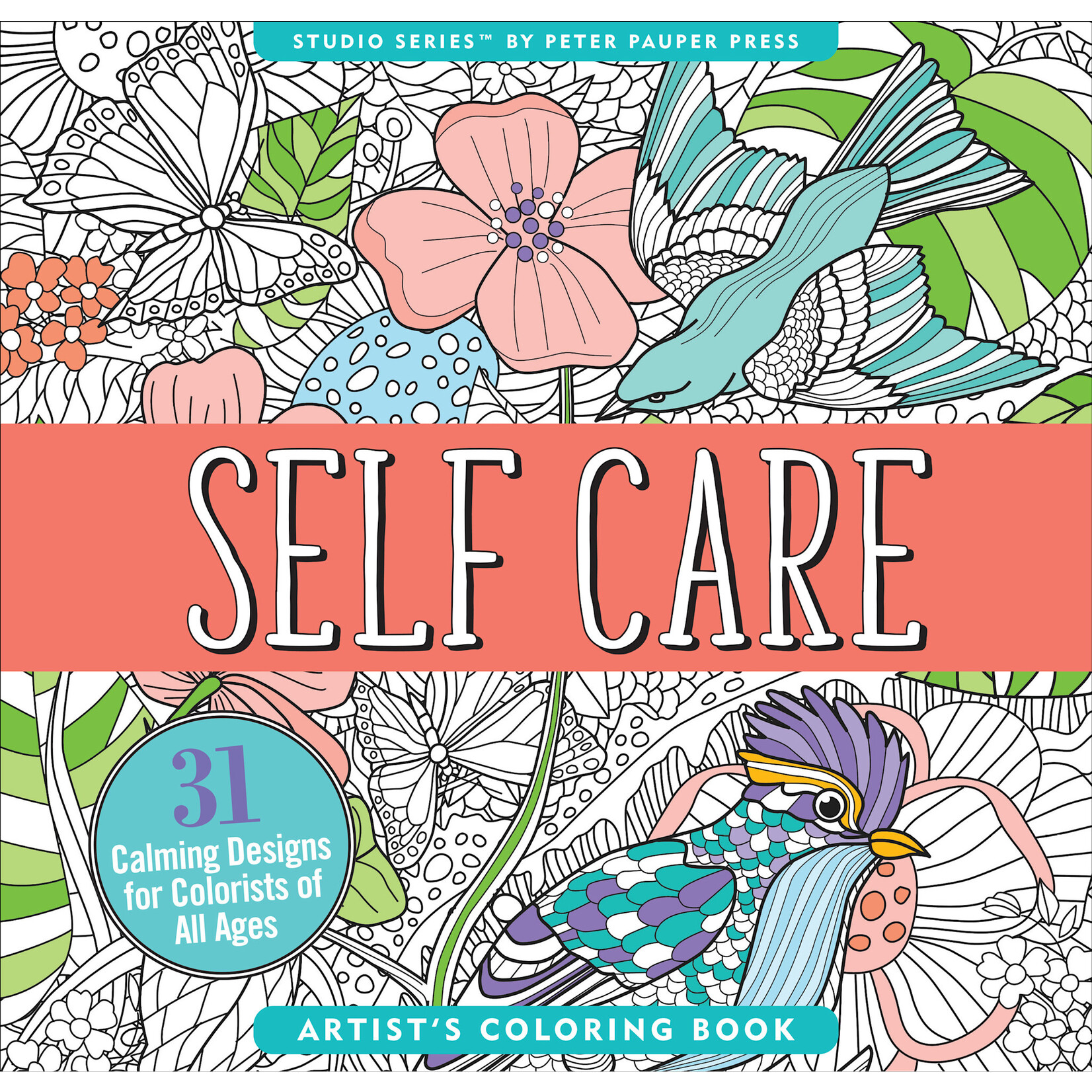 Peter Pauper Press Self Care Artist's Coloring Book
