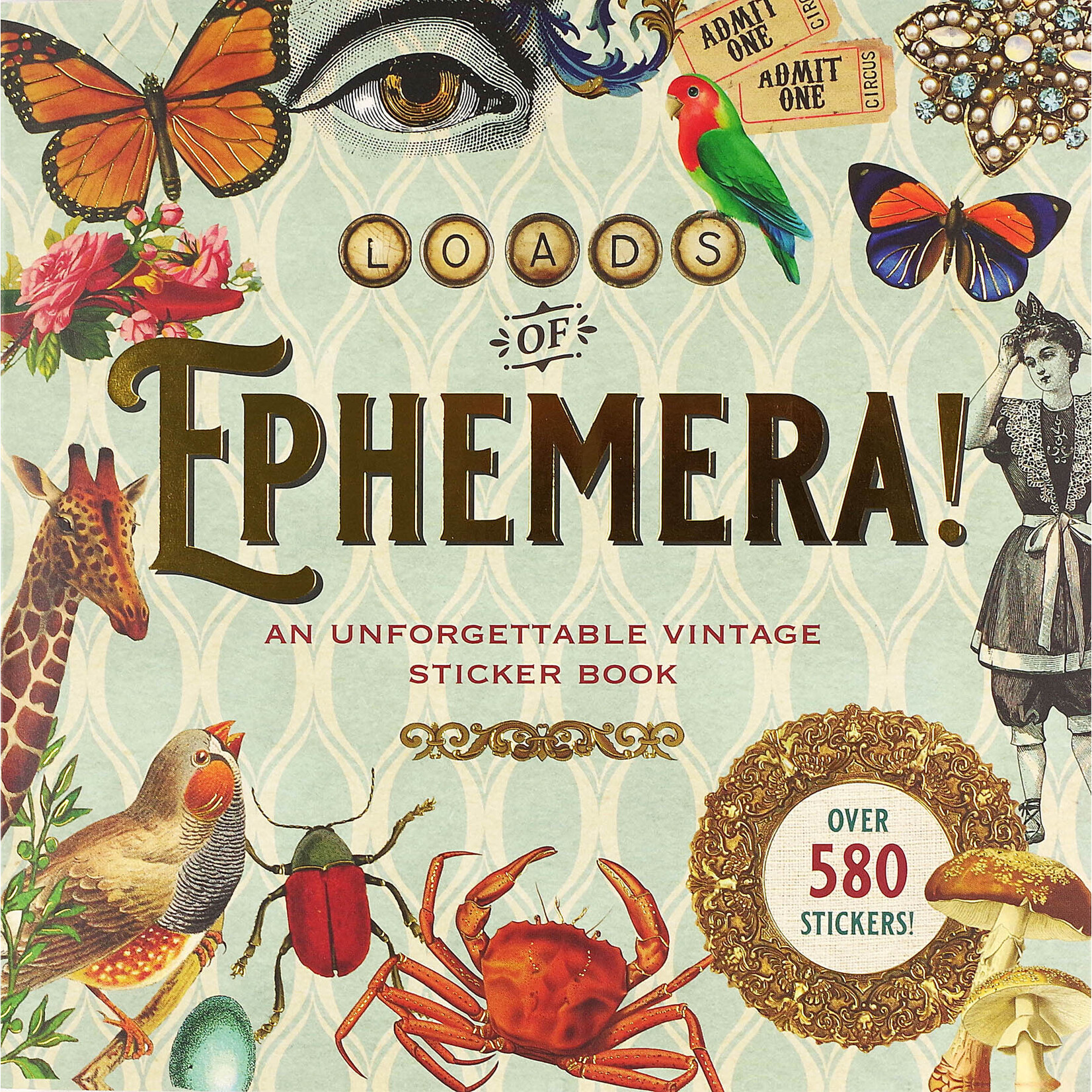 Peter Pauper Press Loads of Ephemera! Sticker Book