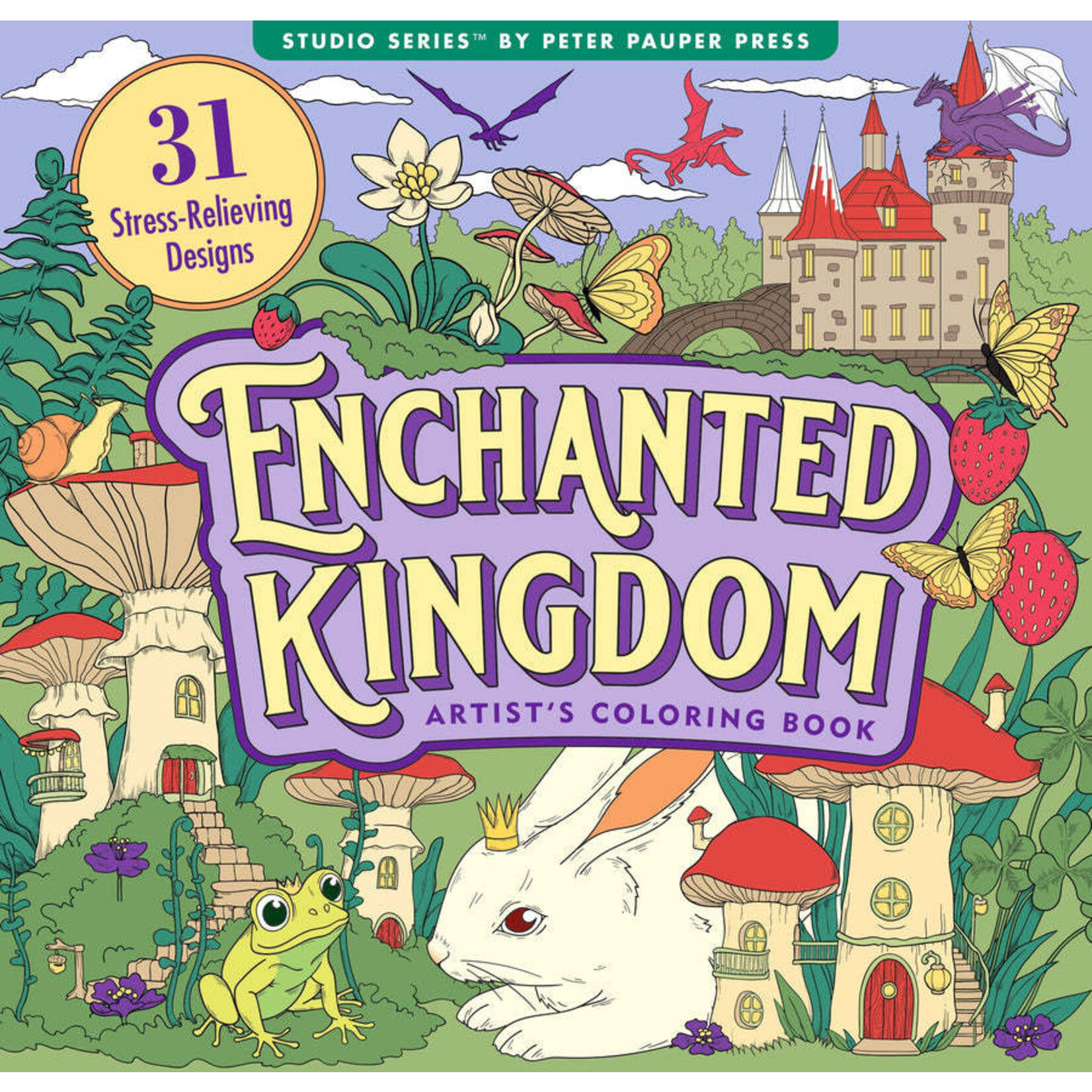 Peter Pauper Press Enchanted Kingdom Adult Coloring Book