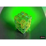 Green Teal Orange Gemini Dice Set