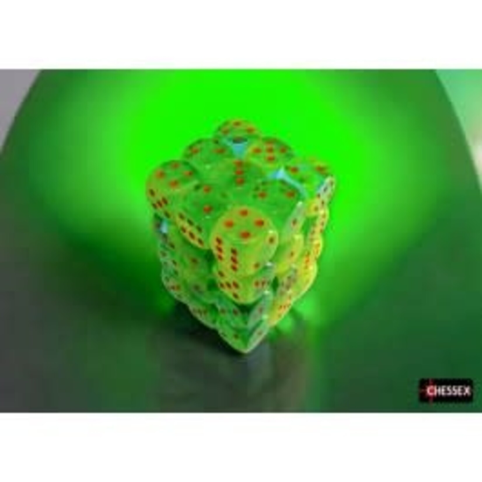 Green Teal Orange Gemini Dice Set