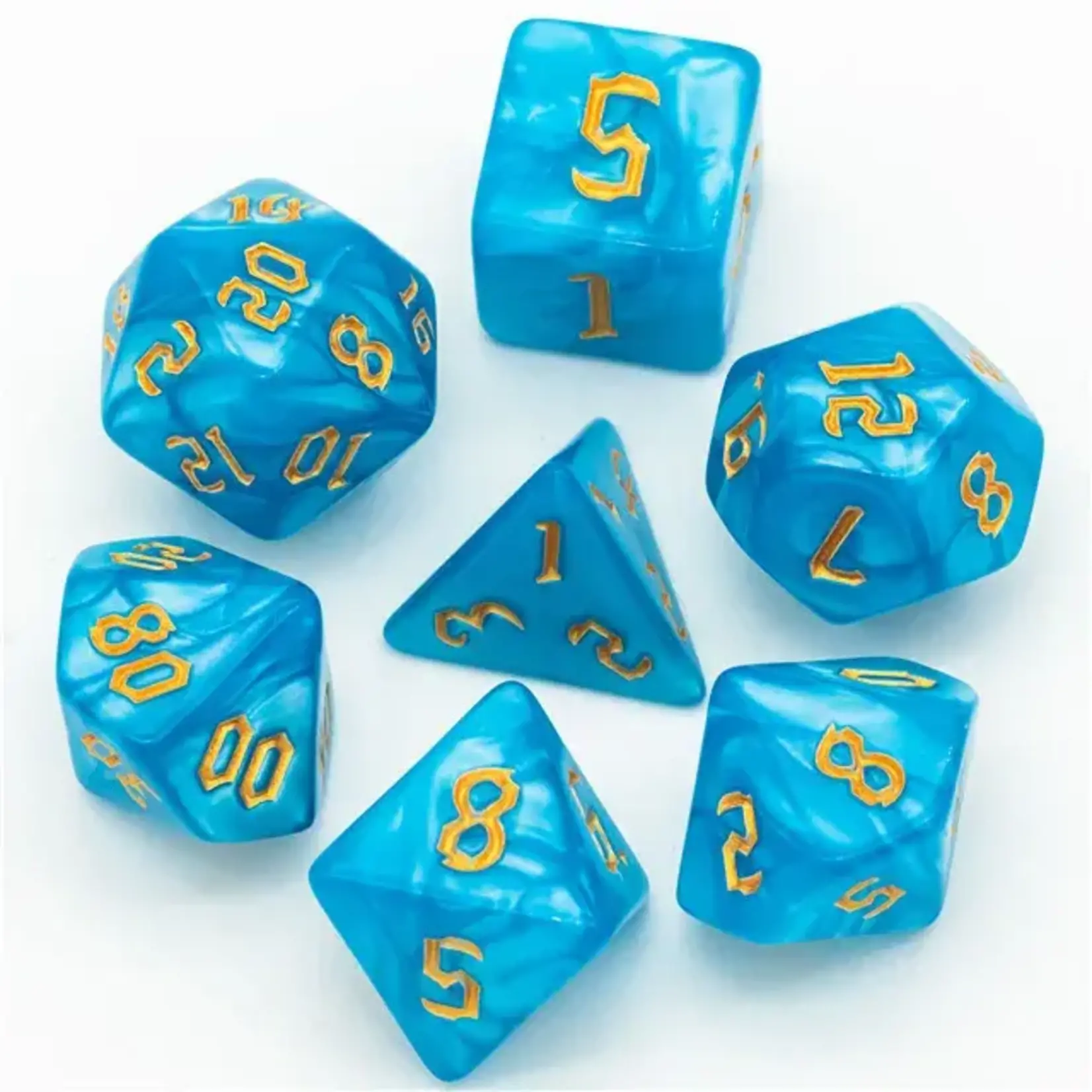 Goblin Dice Light Blue Pearl Dice Set