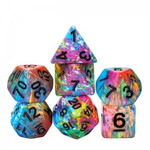 Goblin Dice Paint Splatter dice set