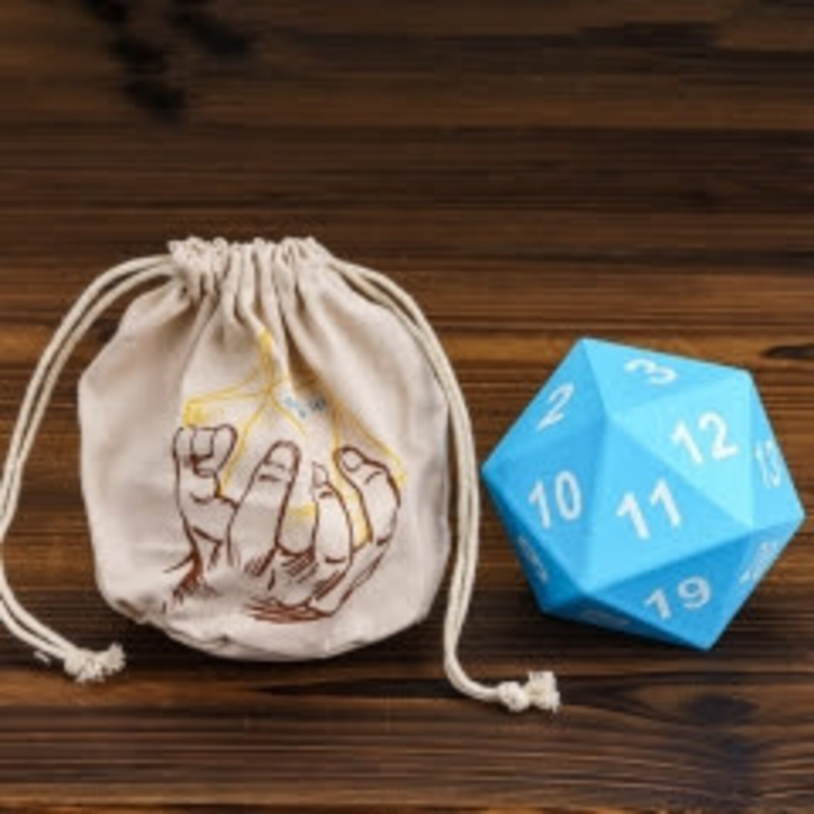 Goblin Dice Blue 80mm Jumbo Foam D20