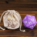 Goblin Dice Purple 80mm Jumbo Foam D20