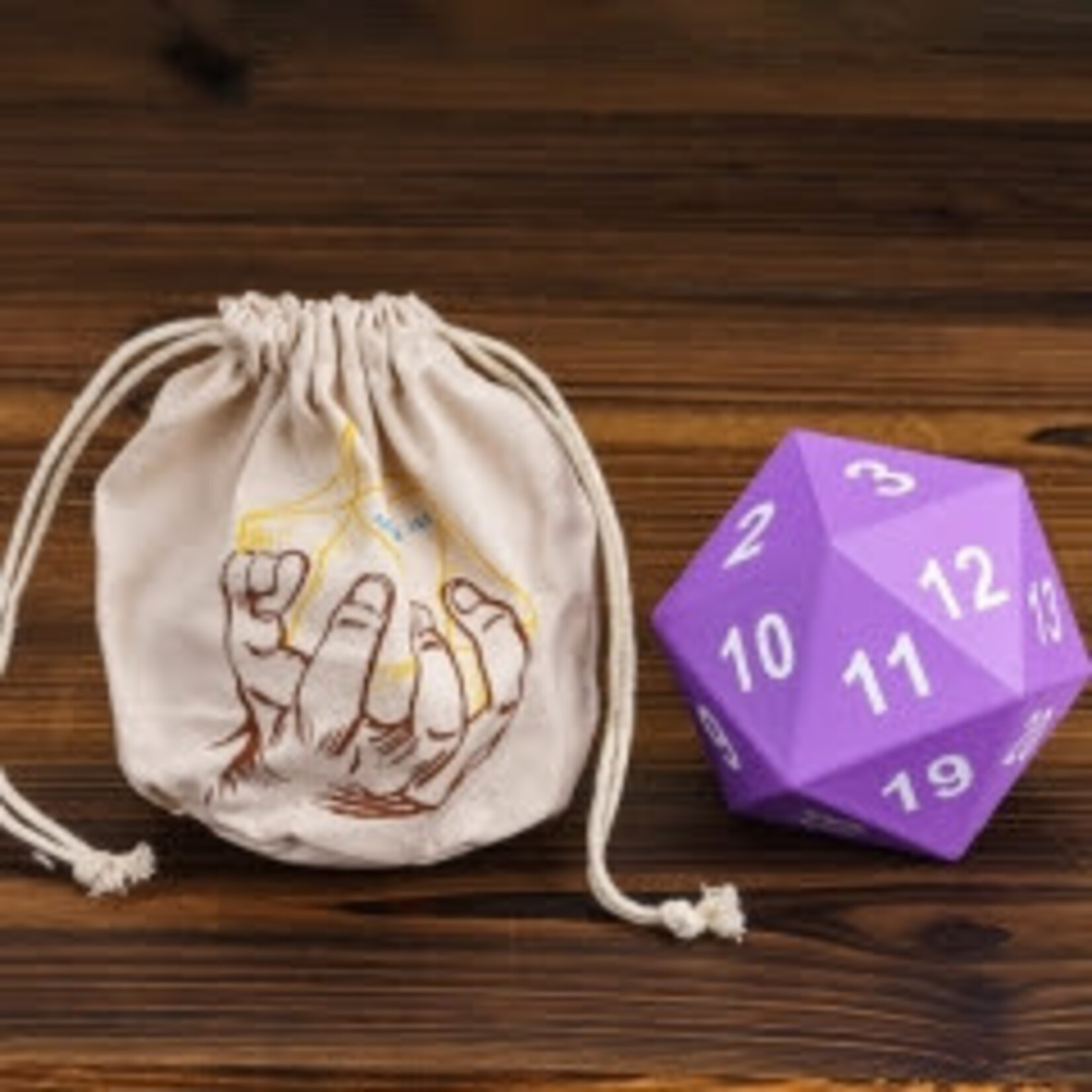 Goblin Dice Purple 80mm Jumbo Foam D20