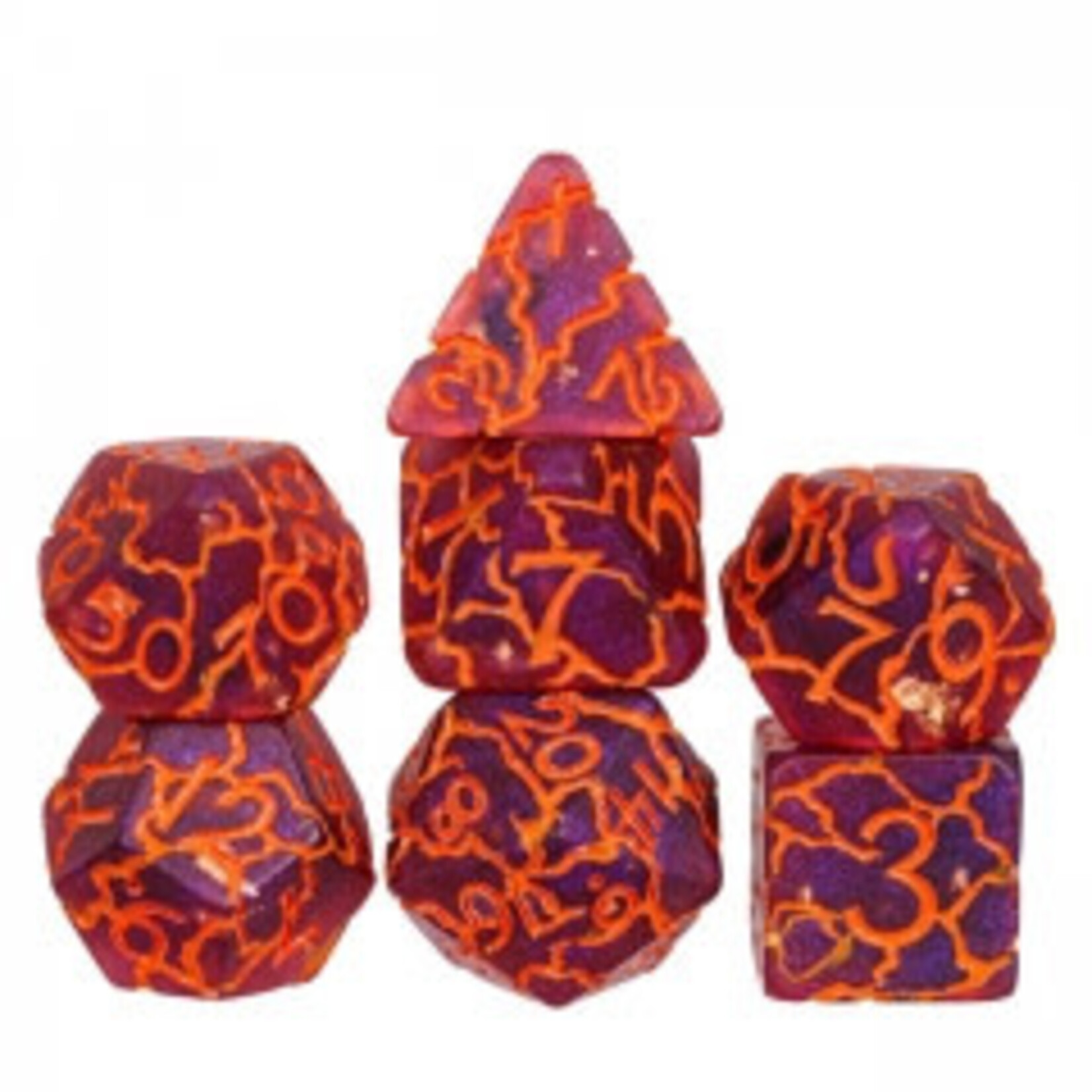 Goblin Dice Cracked Magma Dice Set