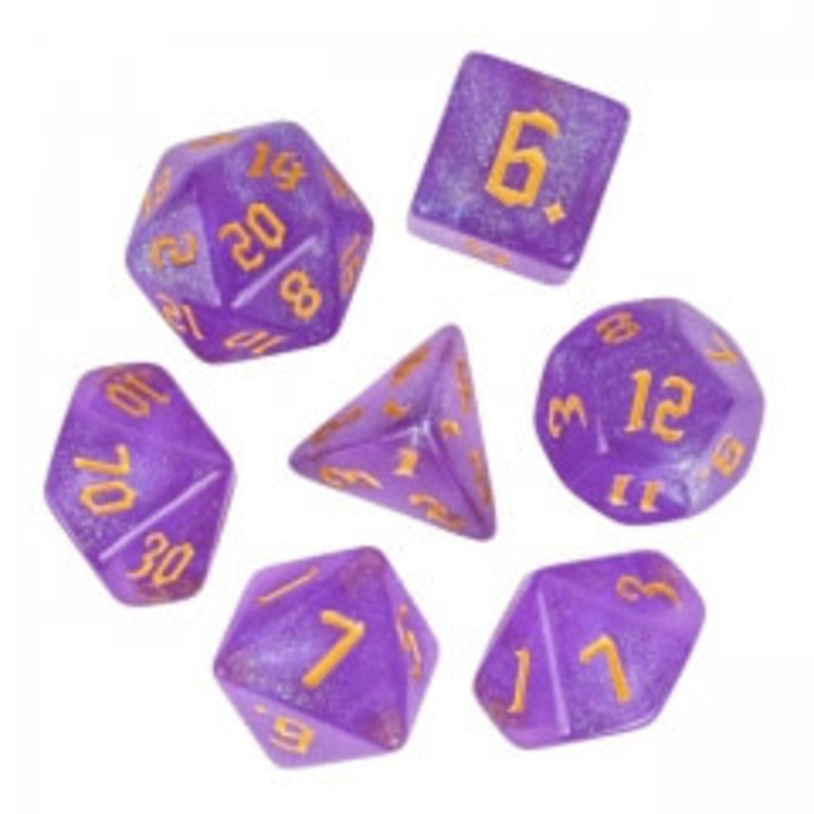 Goblin Dice Purple Shimmer Dice Set