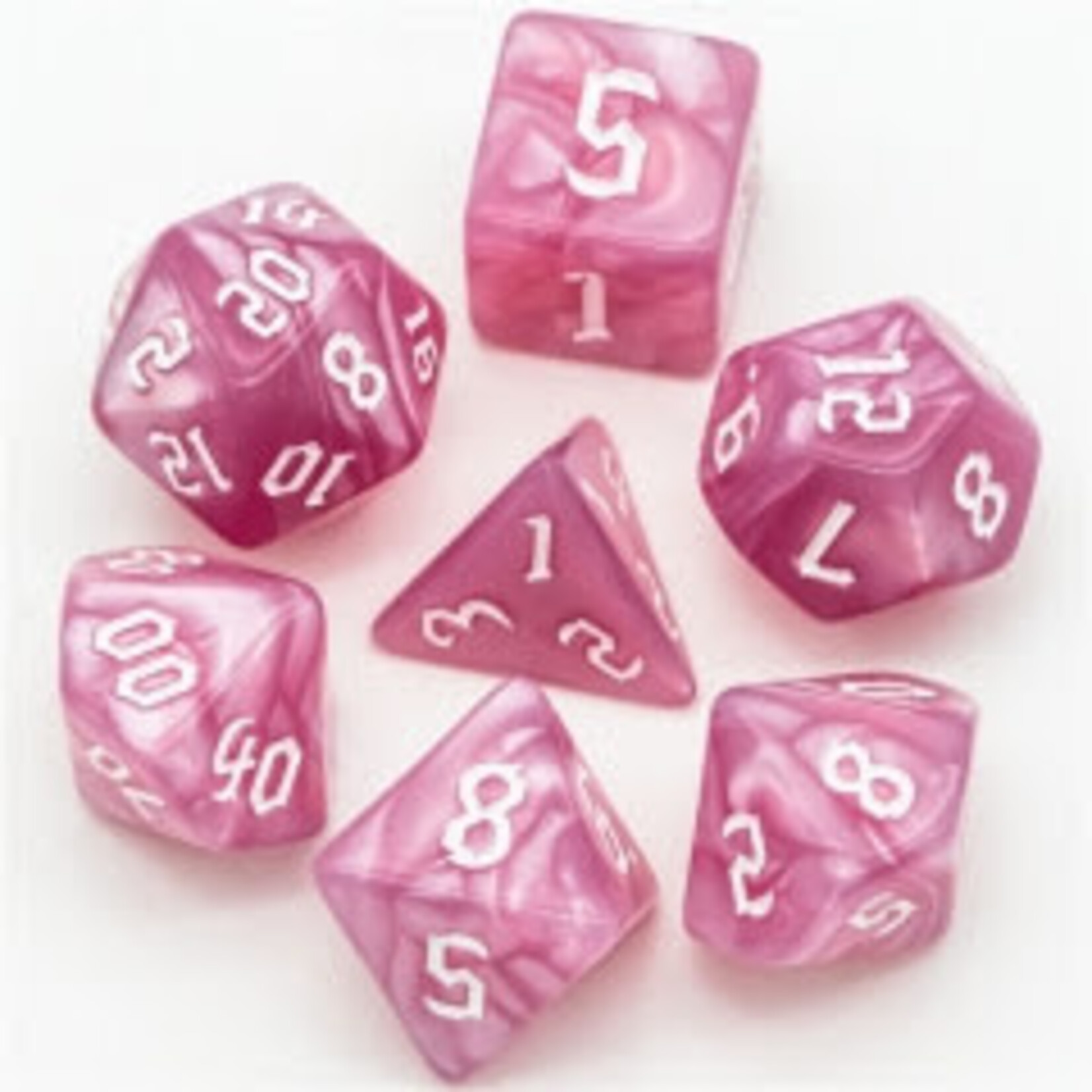 Goblin Dice Rose Pearl Dice Set