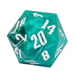 Goblin Dice Teal Swirl 55mm Mega D20