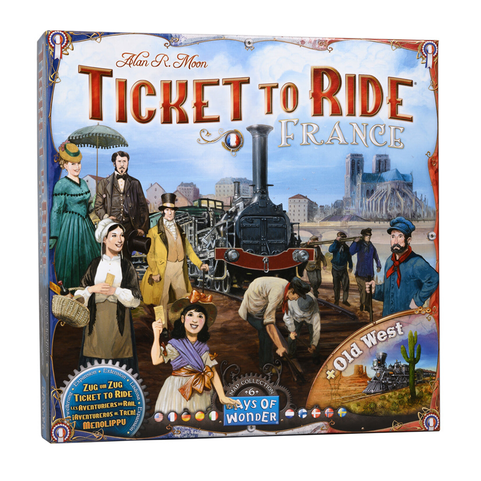 Days of Wonder Ticket to Ride France/Old West Map Collection 6