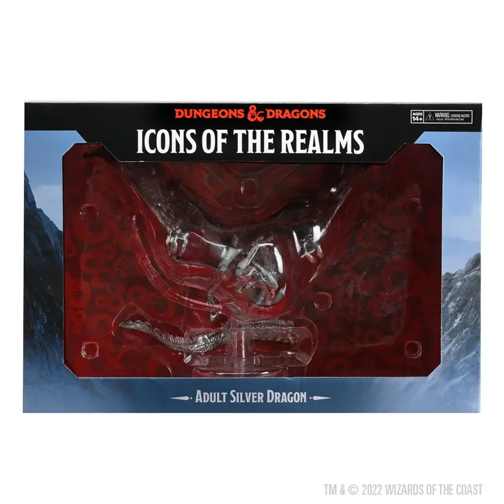WizKids Icons of the Realms Adult Silver Dragon