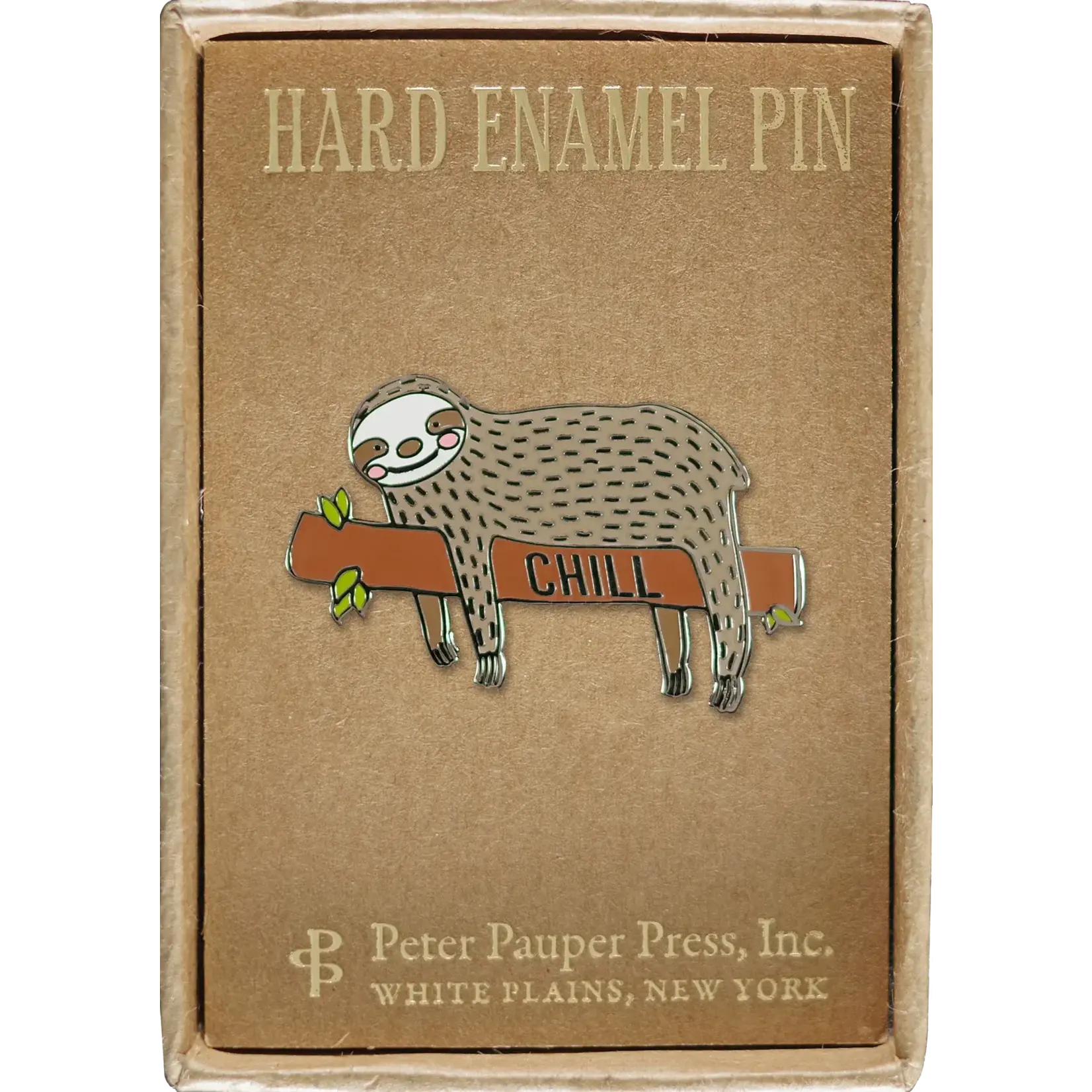 Peter Pauper Press Sloth Enamel Pin