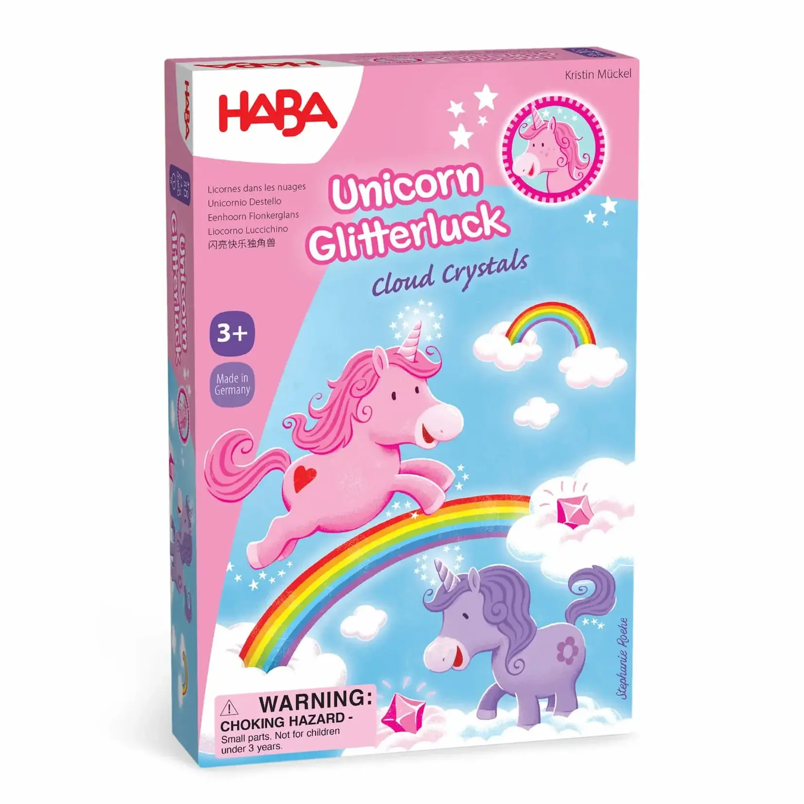 HABA Unicorn Glitterluck Cloud Crystals Game