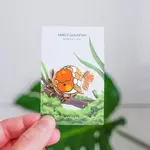 Fancy Goldfish Golden Ranchu Enamel Pin