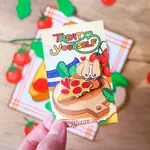 Fast Food Pizza and Corgi Enamel Pin