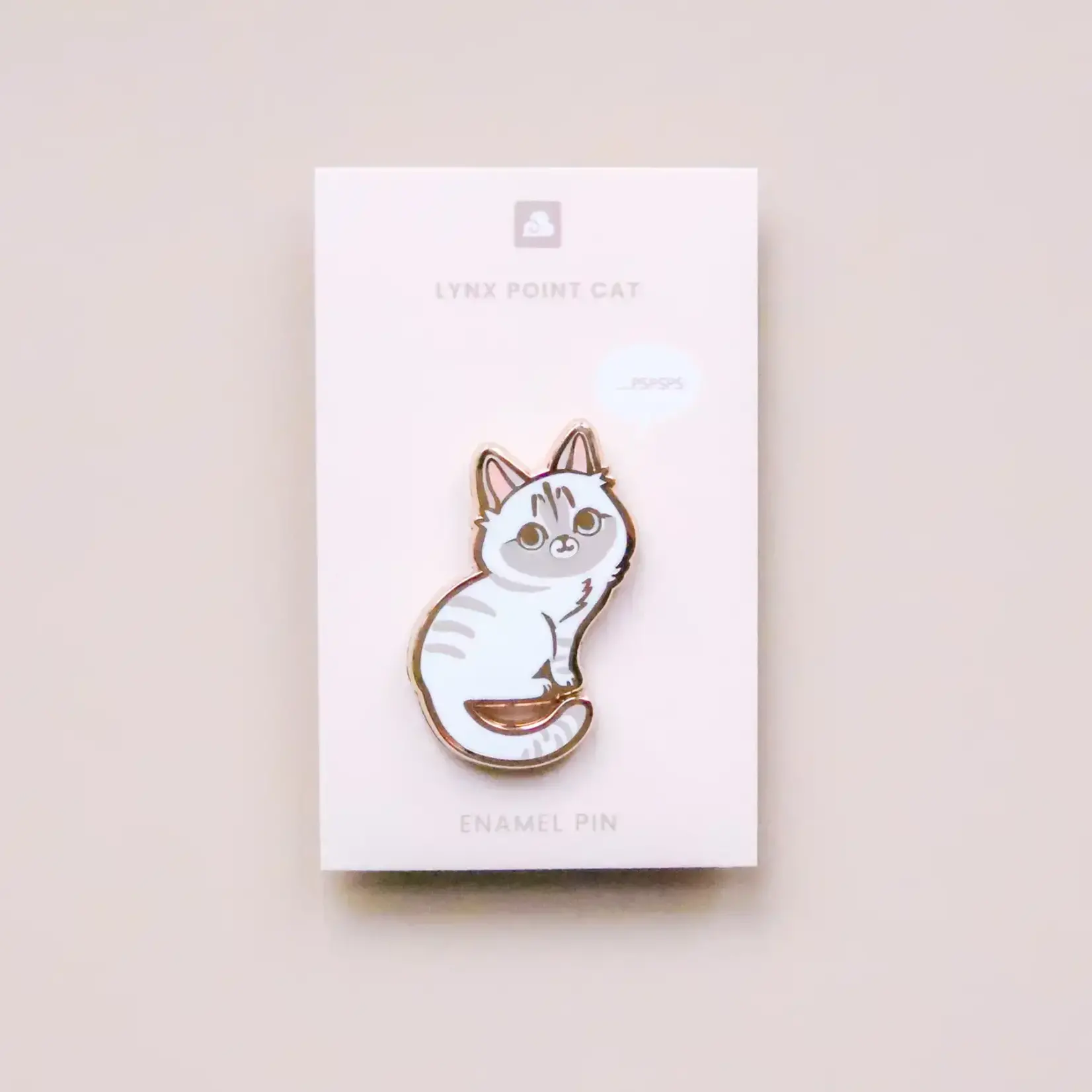 Lynx Point Cat Enamel Pin