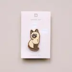 Siamese Cat Enamel Pin