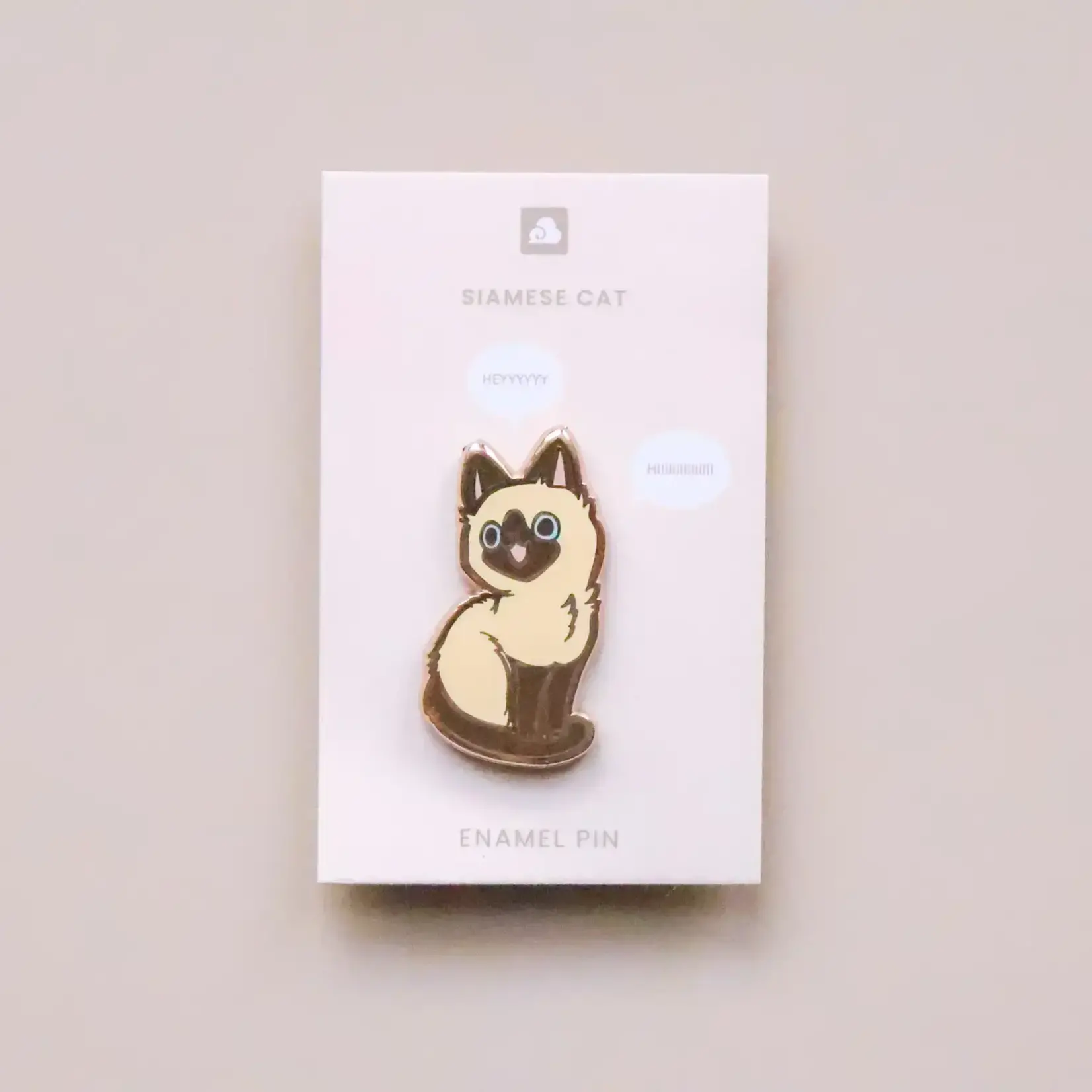 Siamese Cat Enamel Pin