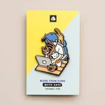 Work from Home with Cats Enamel Pin
