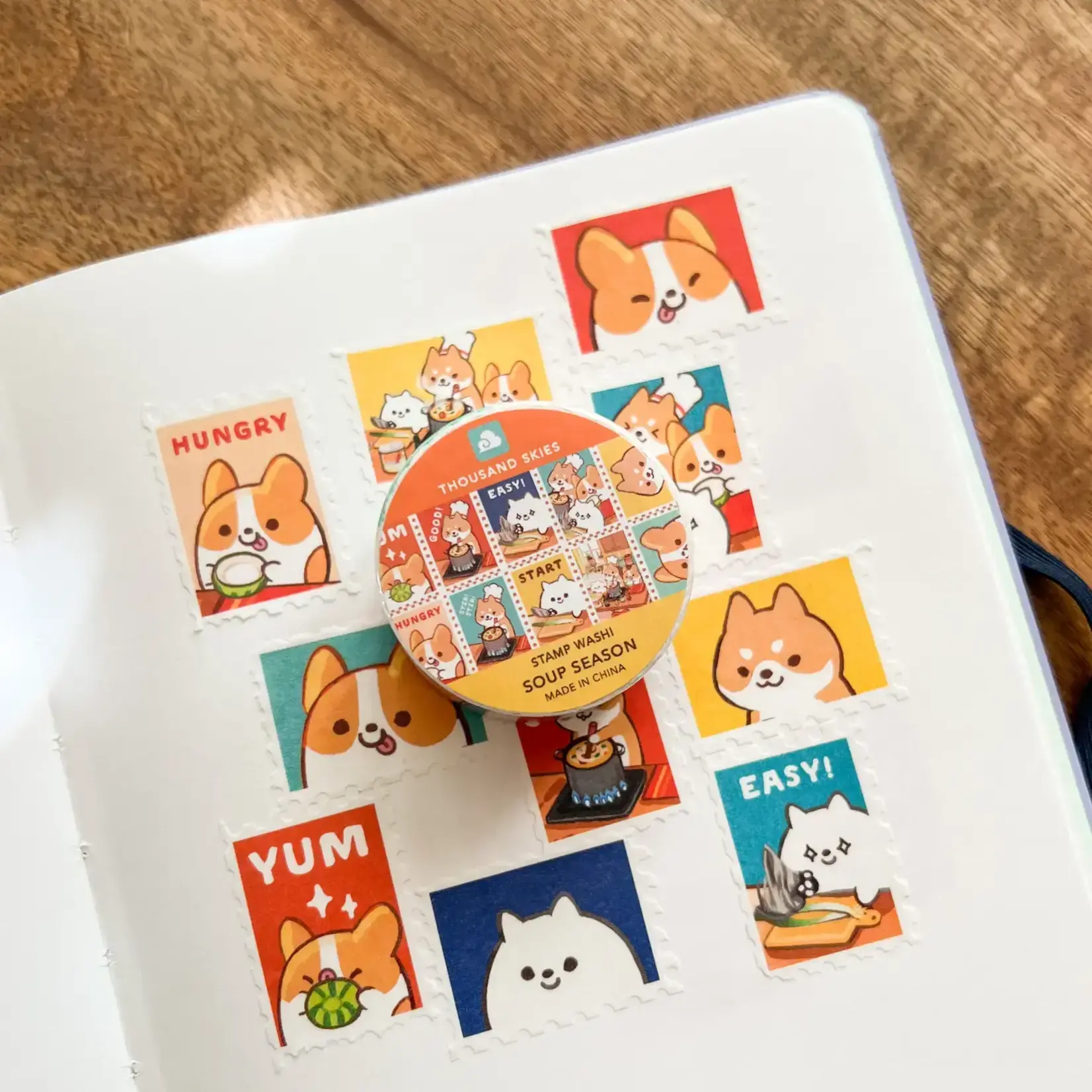 Stamp Washi Tape Soup Season