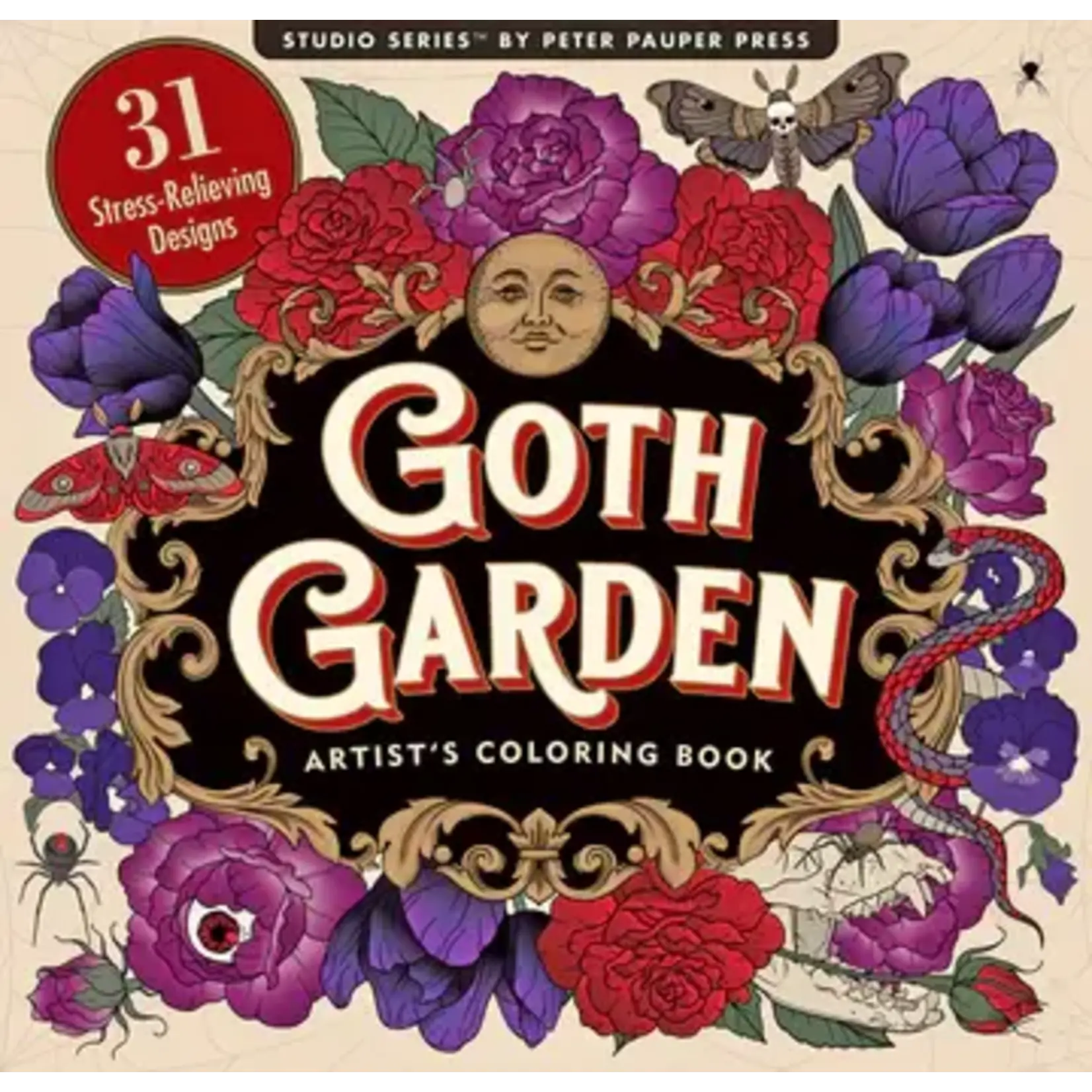 Goth Garden Adult Coloring Book