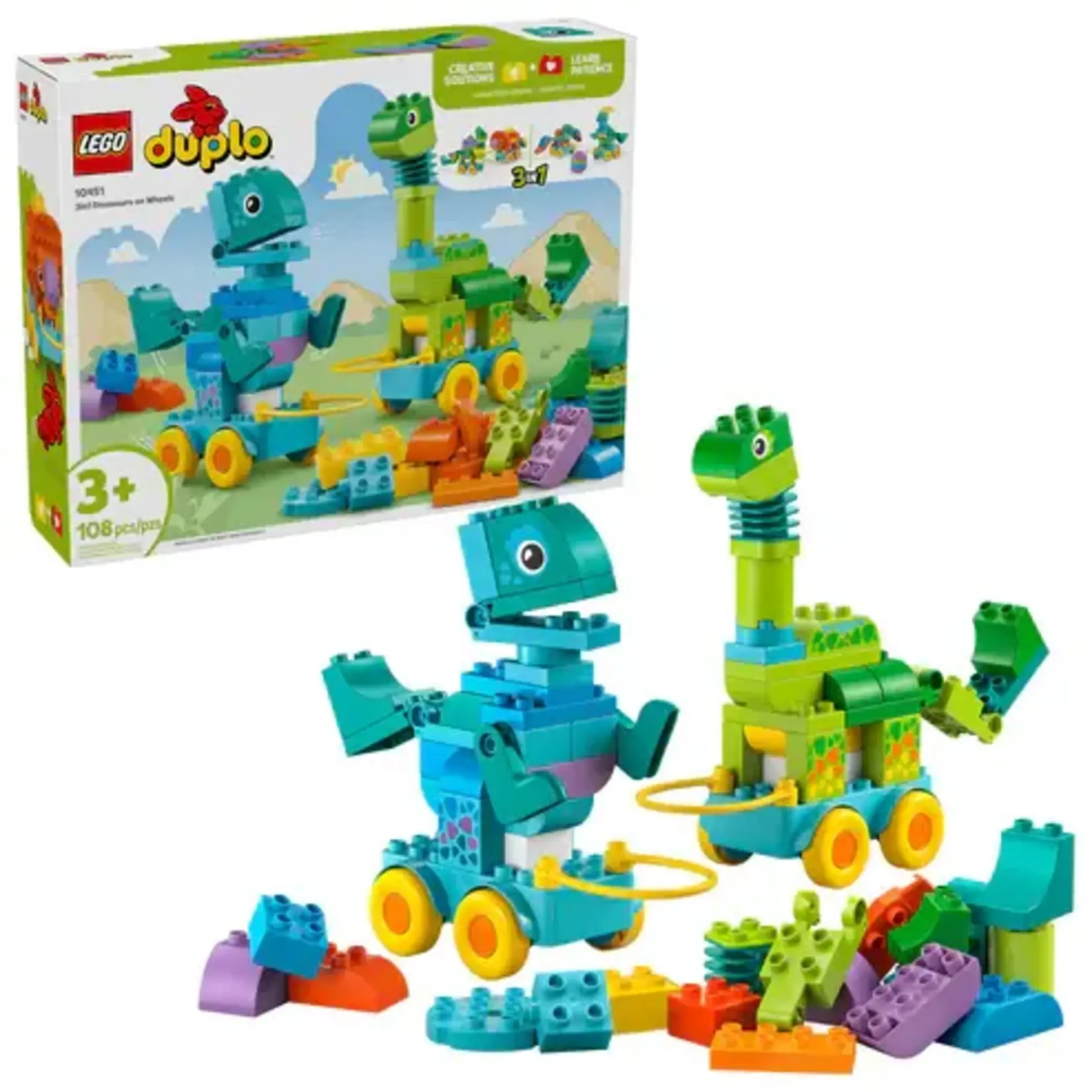 LEGO 10451 LEGO® DUPLO® 3in1 Dinosaurs on Wheels