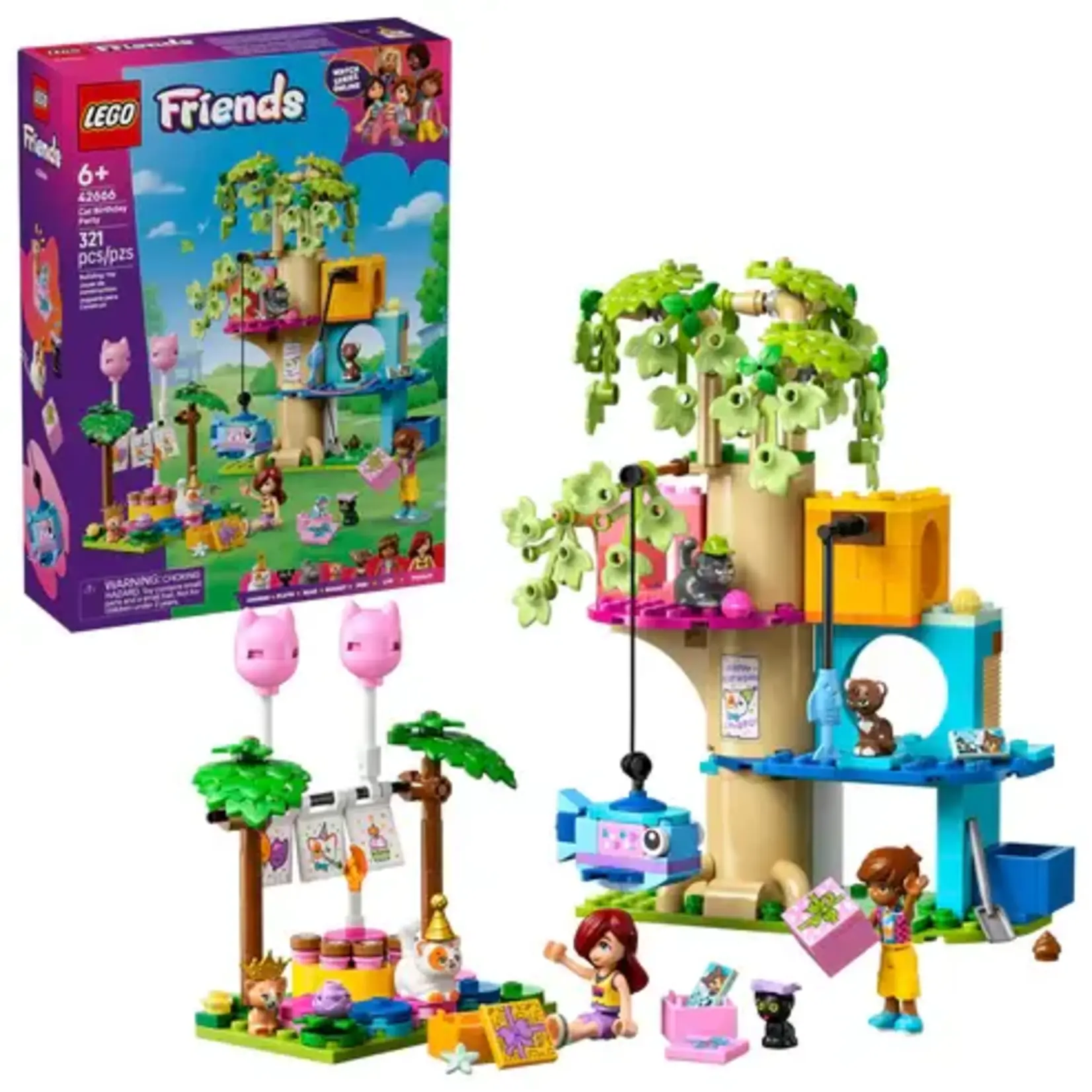 LEGO 42666  LEGO® Friends Cat Birthday Party & Tree House