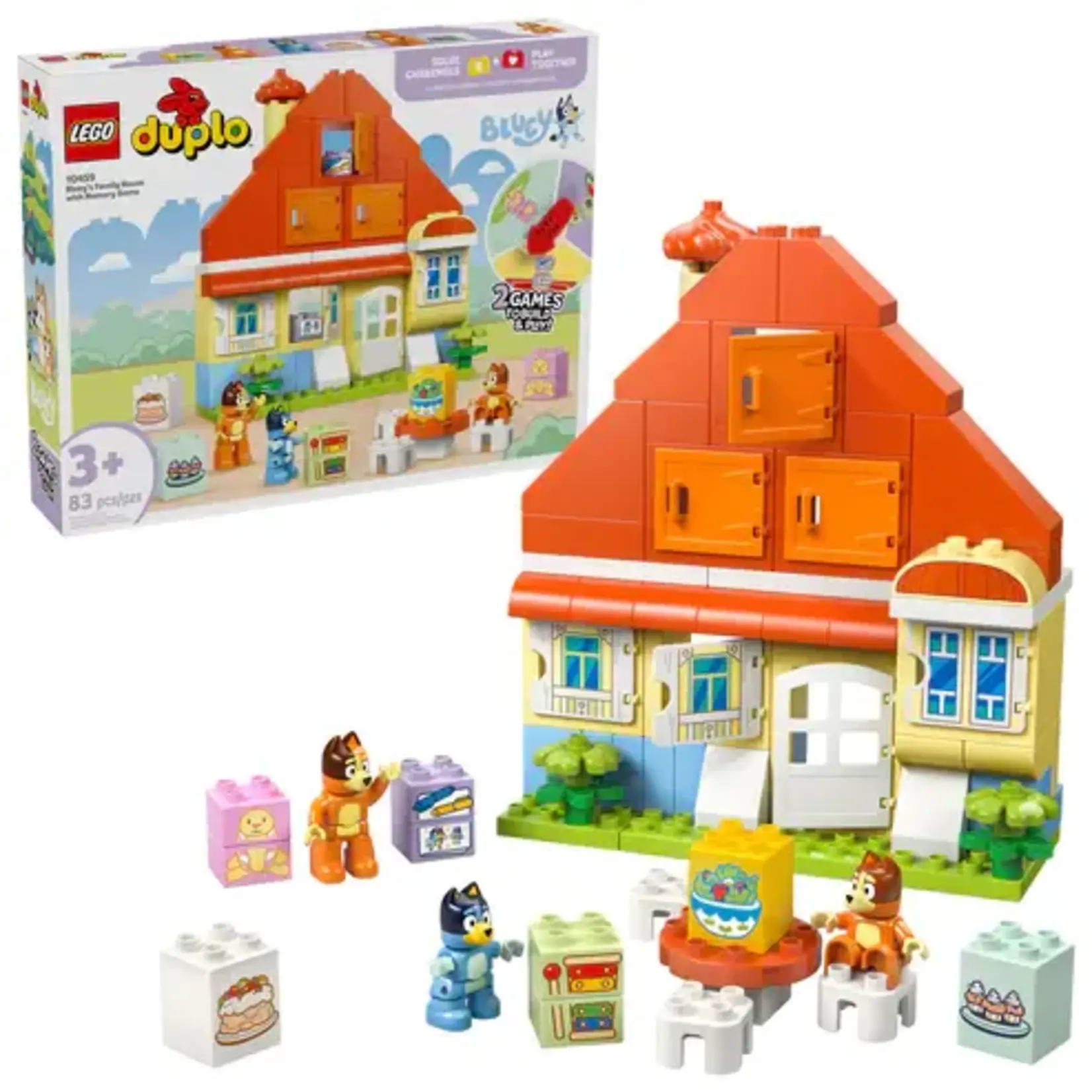 LEGO 10459 LEGO® DUPLO® Bluey Bluey’s Family House with Memory Game